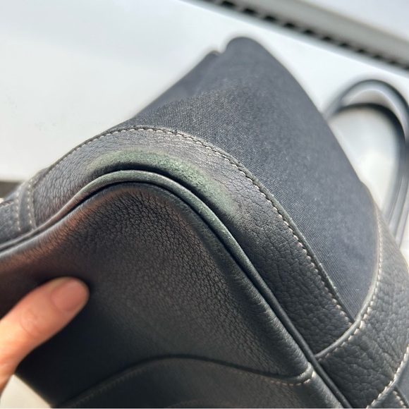 HERMÈS Black Large Garden Party 36 Canvas Bag - Picture 10 of 12